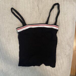 Black top with straps